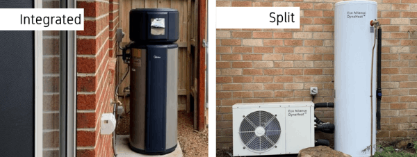 Integrated and Split Heat Pump Hot Water Systems