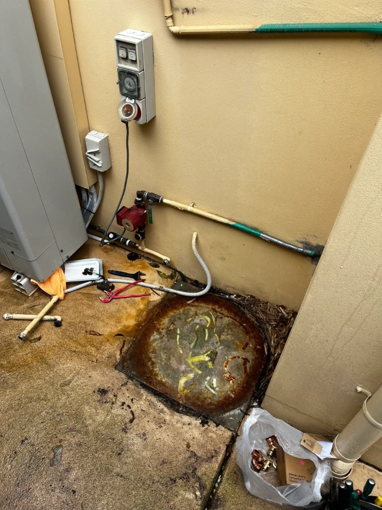 Removal-hot-water-system