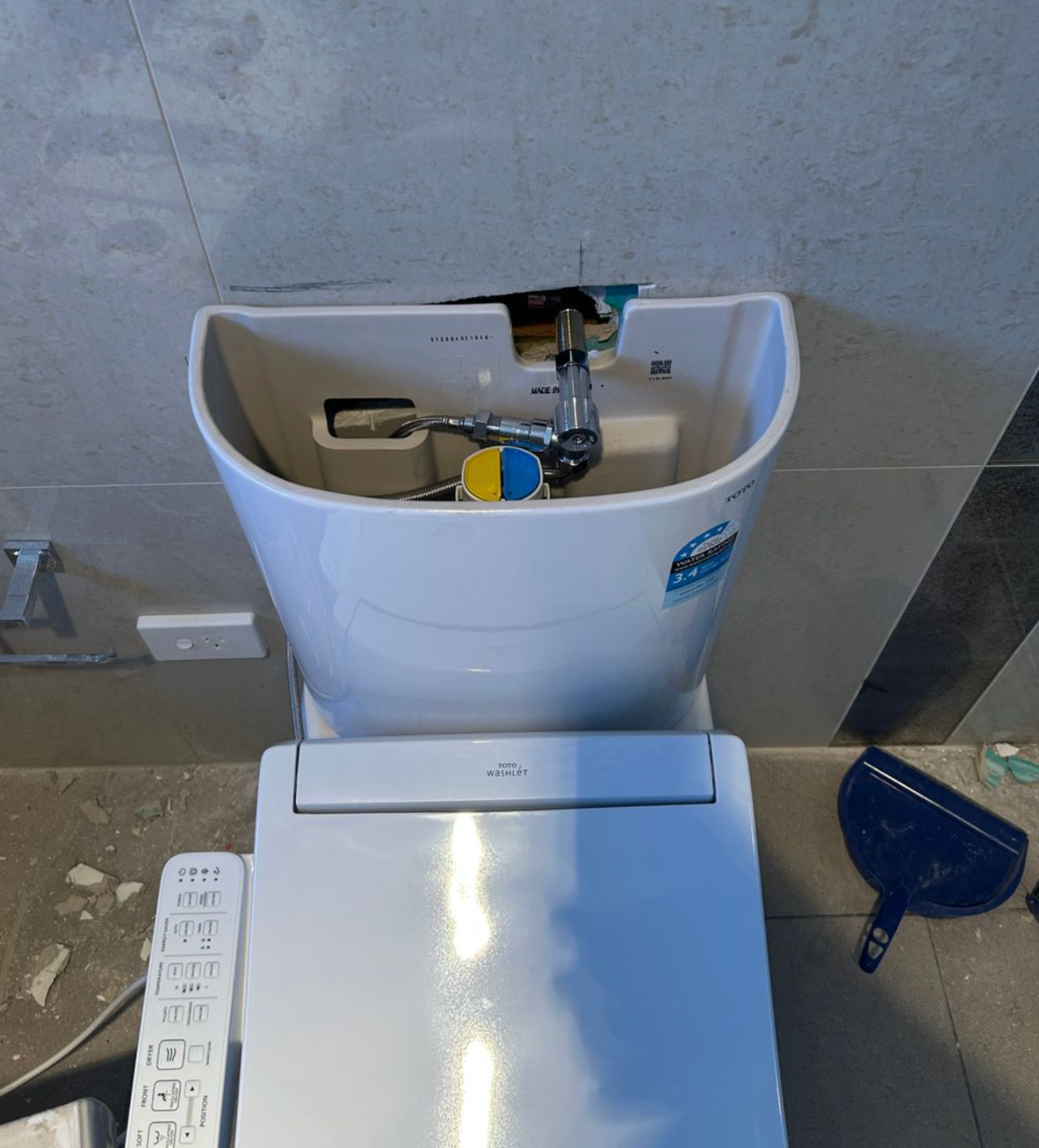 open toilet cistern Wahroonga