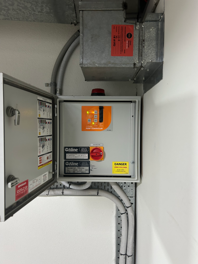 Sewer pump alarm settings