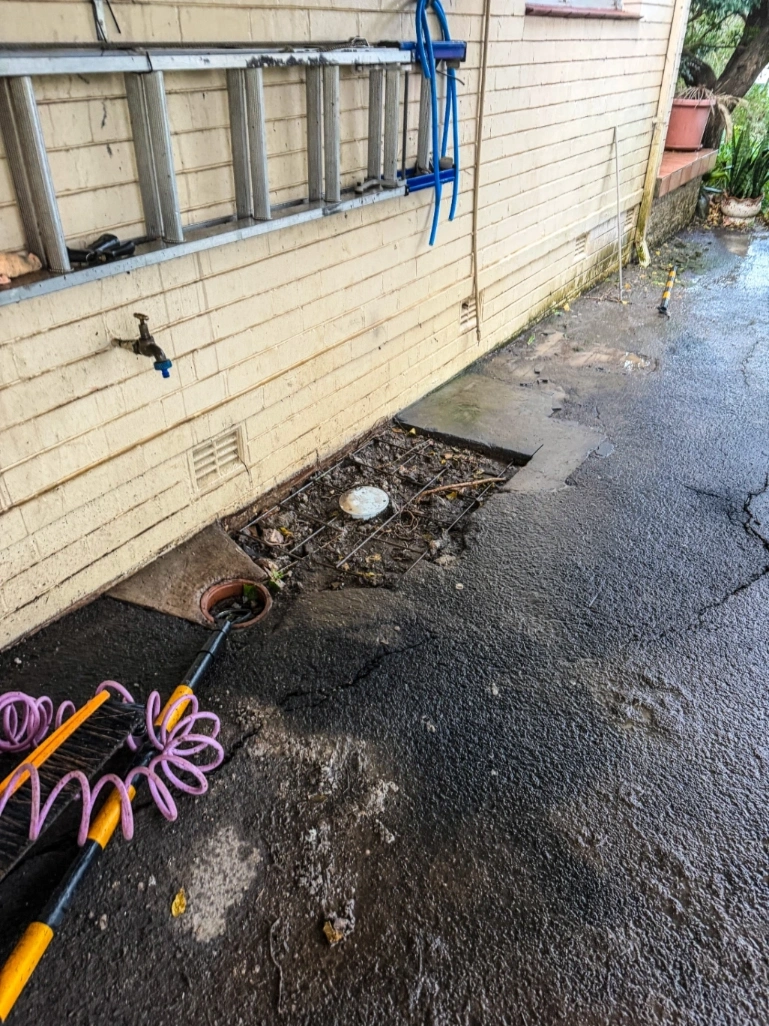 Before Castle hill sewer repair