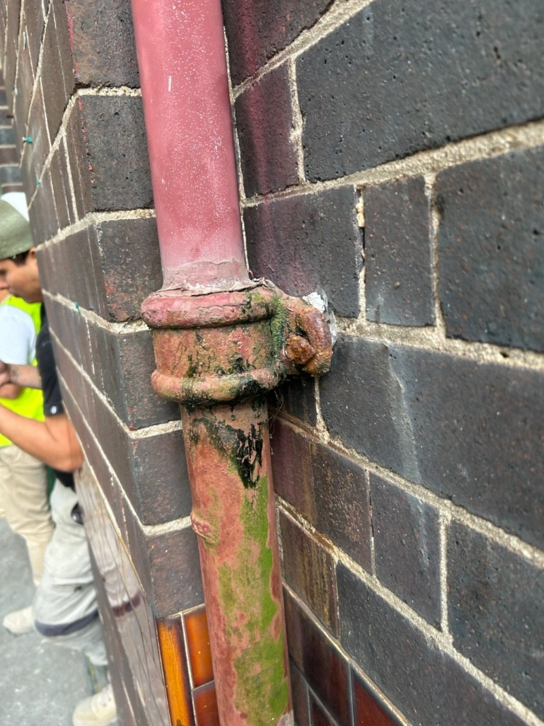 Blocked Patio Drain Clearing & Downpipe Leak Repair – The Rocks