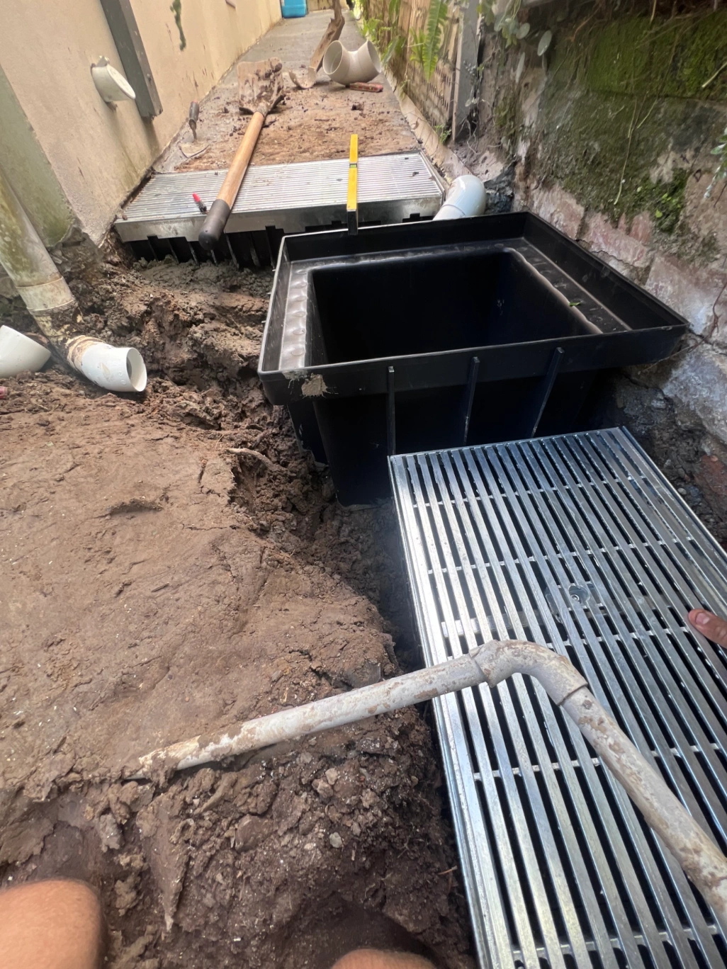 Stormwater Pit & Channel Drain Installation – Newport