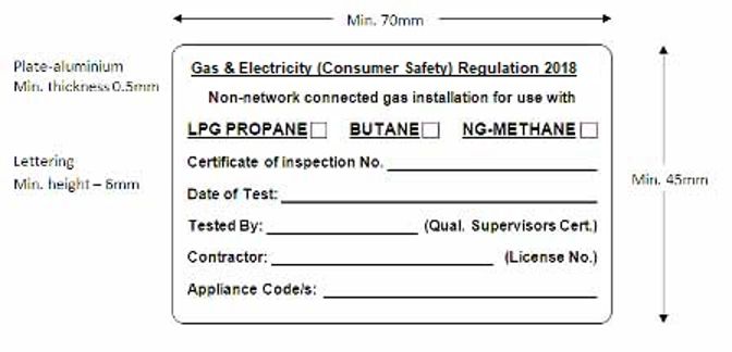 Sample Gas Compliance Certificate