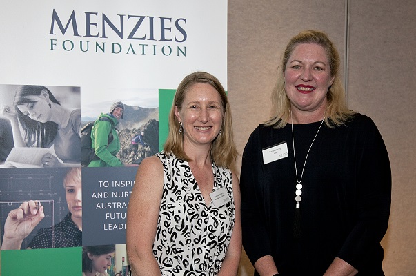 Dr Leanne Hassett and Menzies Foundation CEO Sarah Hardy