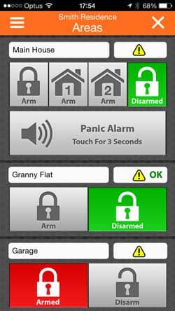Part Areas Screen Part Areas Screen