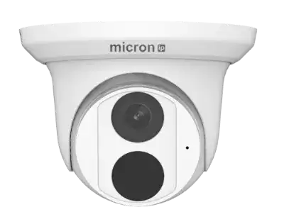 white micron home security camera