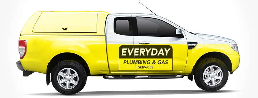 Fully equipped Everyday Plumbers truck.