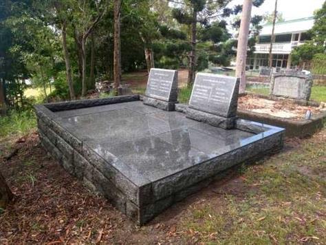 After double gravestone restoration