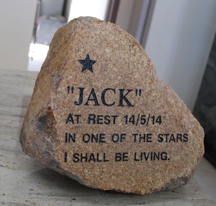 Pet memorials stone