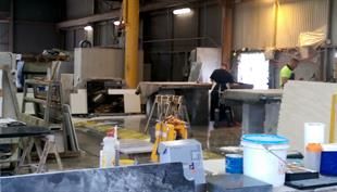 Inside the stonemason workshop