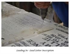 Leading in by a stonemason