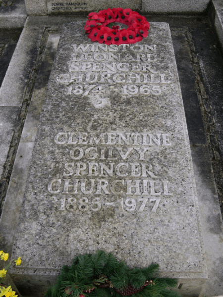 Large grey engraved headstone