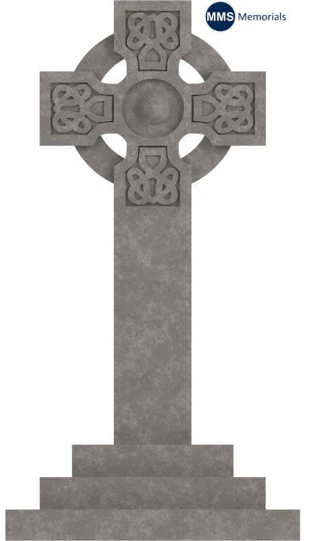 Celtic cross design gravestone