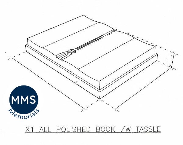 Carved Book Plaque Design D1