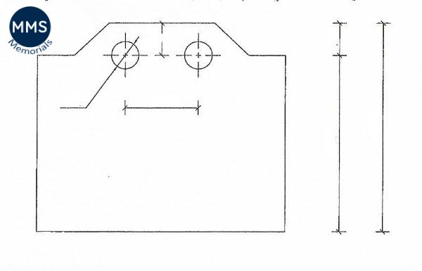 Lawn plaque design A4