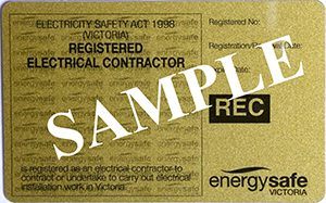 Registered Electrical Contractor Licence