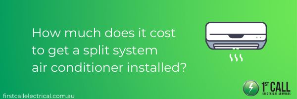 Cost of split system installation graphic