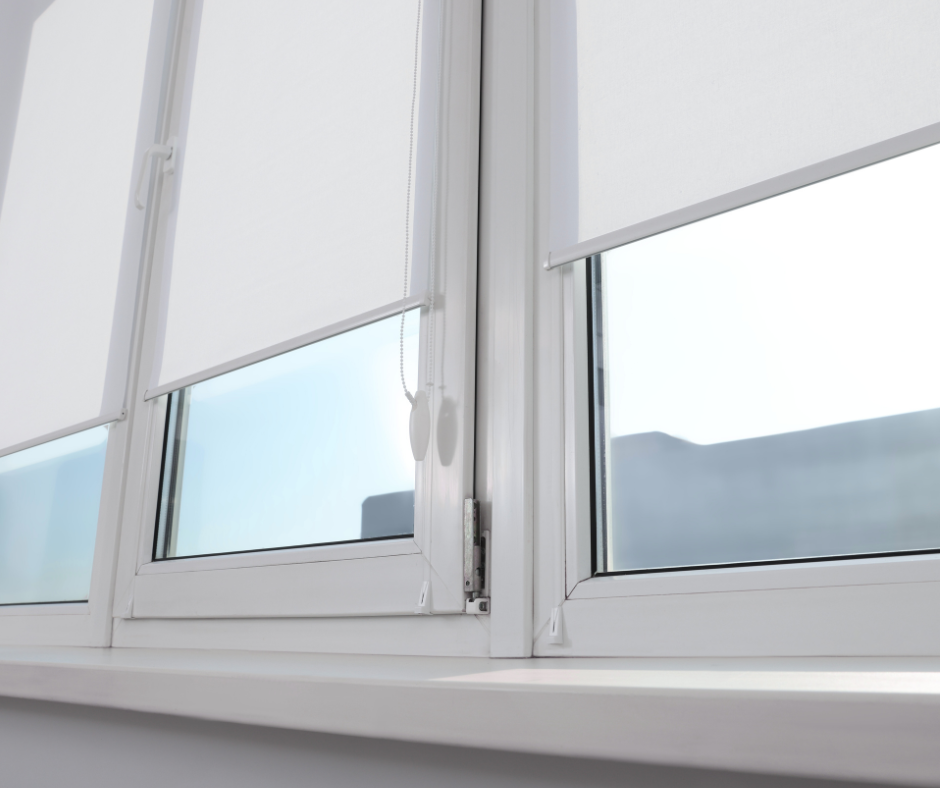 Sheer Roller blind in living room area