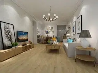 vinyl plank flooring in living room