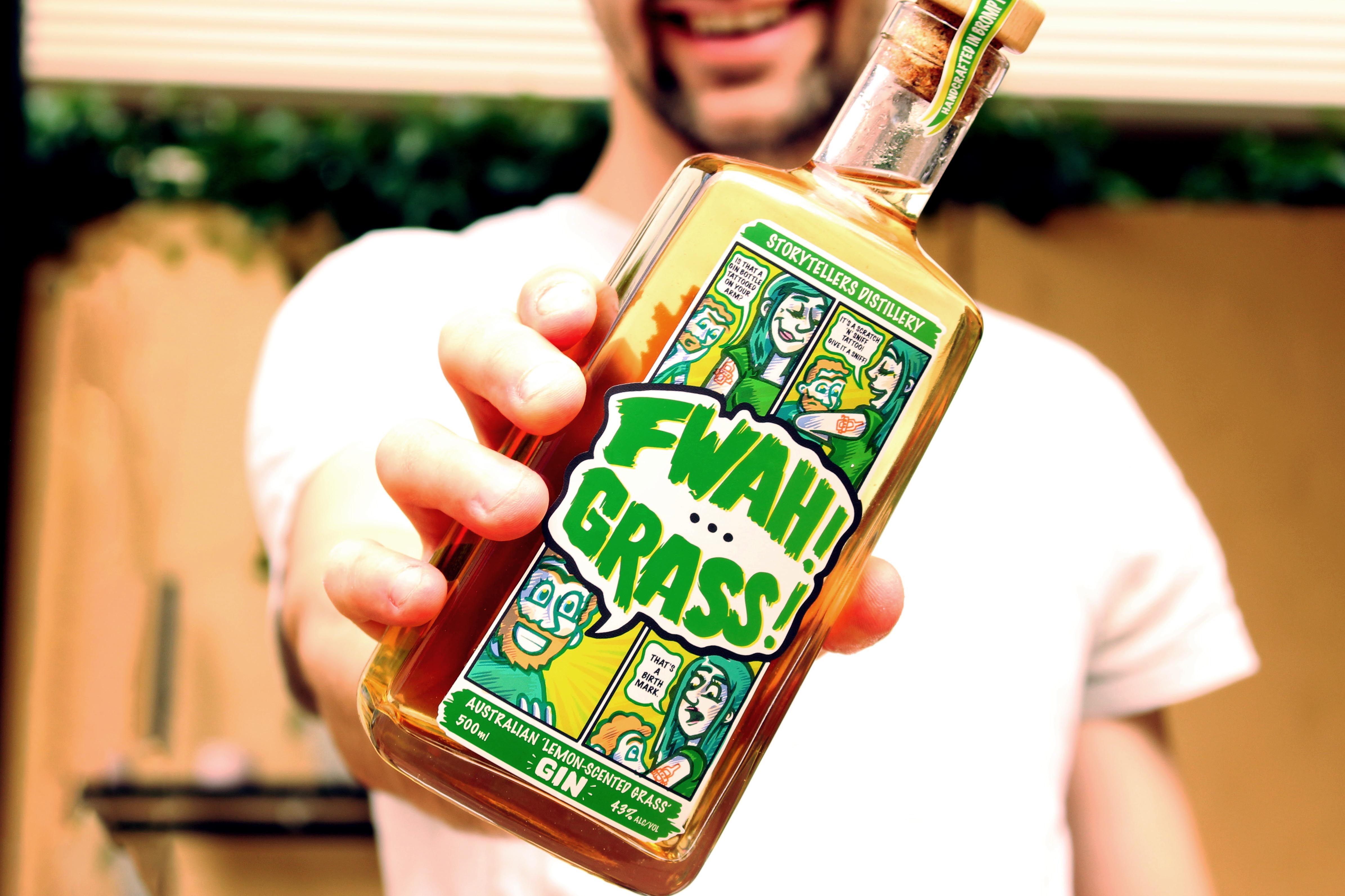 FWAH! GRASS! Lemon-Scented Grass Gin Image 1