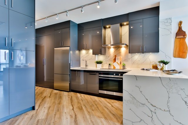 Modern kitchen with electric oven