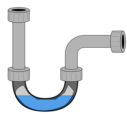 Clean the p-trap to unblock drains P-trap drain