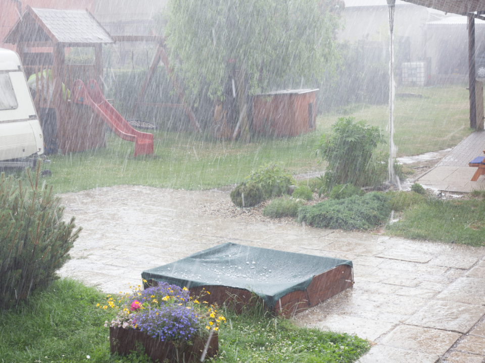 Flooded gardens are a common sign of stormwater issues