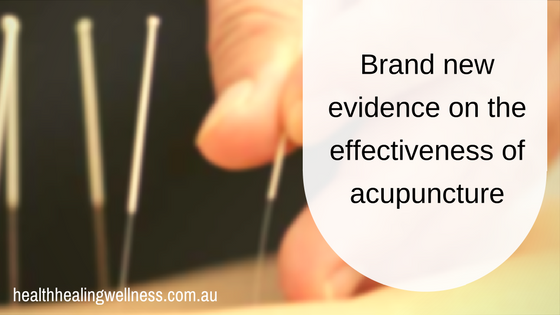 Brand new evidence report on the effectiveness of acupuncture