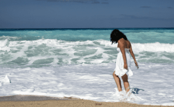 Health woman on the beach 