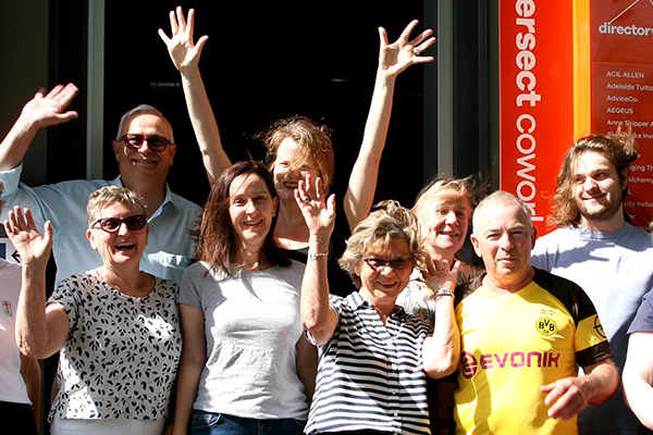 German language students in class