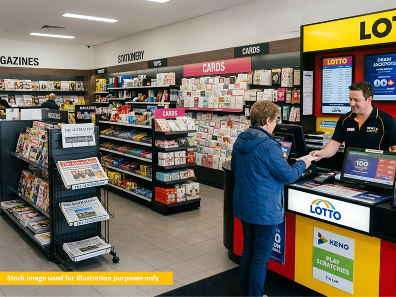Northern suburbs newsagency with lotto