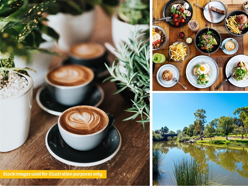 Sustainable café in a picturesque parkland setting