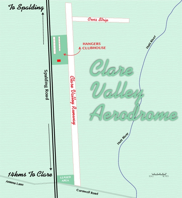 Map Of Clare Valley Aerodrome