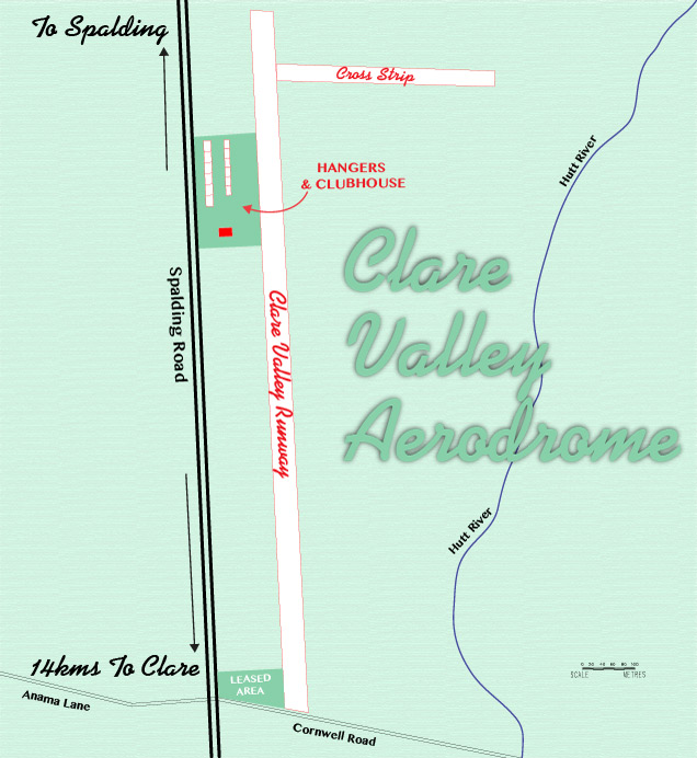 Map Of Clare Valley Aerodrome