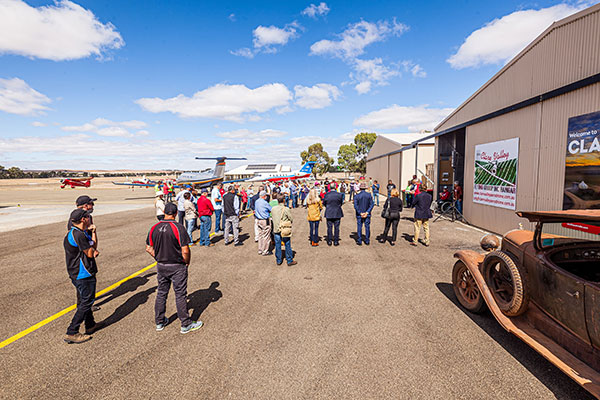 Clare Valley Flying Group Outside Hangars