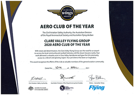 Casa Wings Award  Certificate 2020