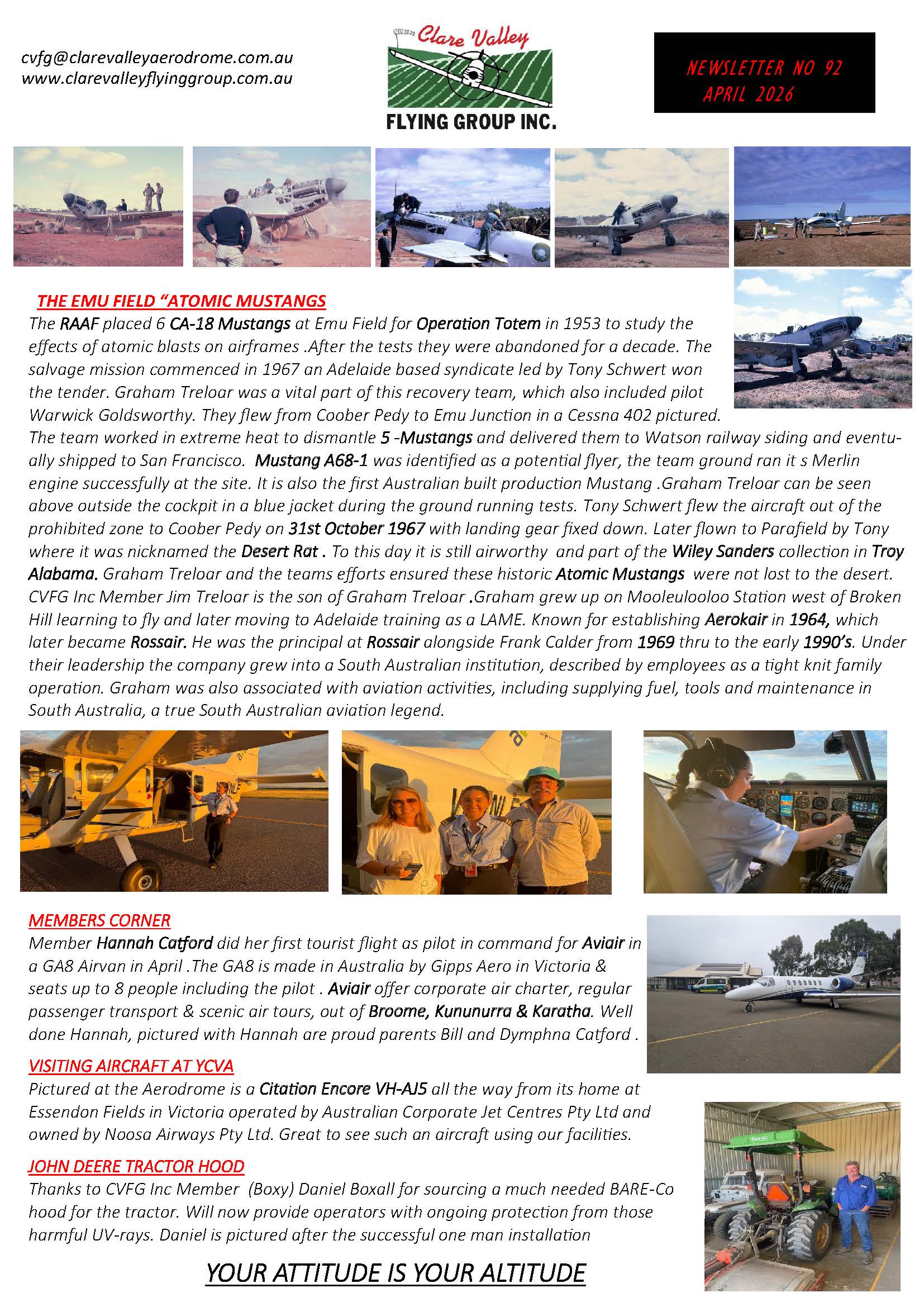 CVFG latest newsletter