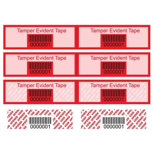 Example of custom tape with barcode