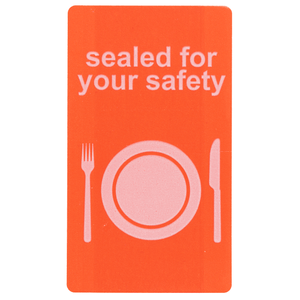 Red Sealed For Your Safety Label