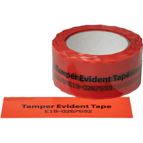 Red Tamper Evident Tape
