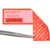 Numbered Red Tamper Evident Security Label
