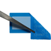 Plain Blue Tamper Evident Label