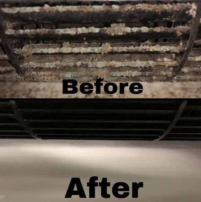 Before and After Air Conditioner Service