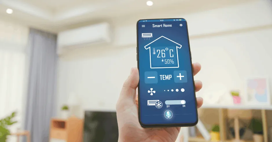 controlling ducted AC with smart phone