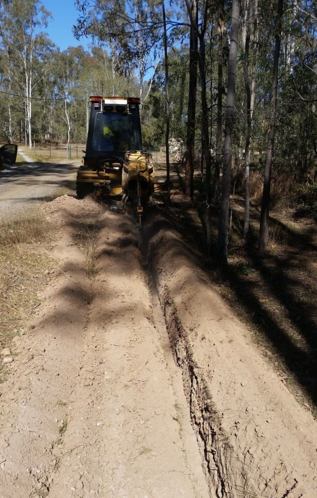 Underground power trench