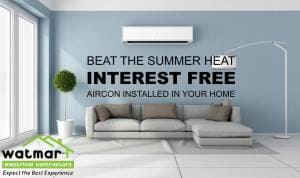 Interest free air conditioner finance