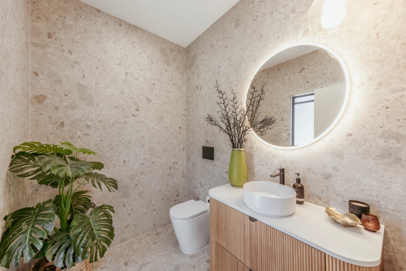 Saywell Street Bathroom, microcement