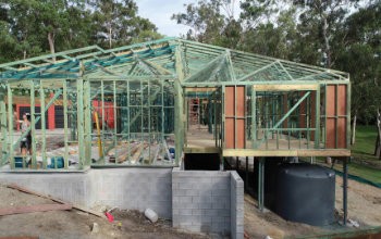 Sloping block build
