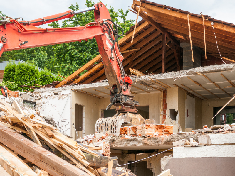 Demolishing the existing house is an important step in knockdown rebuilds